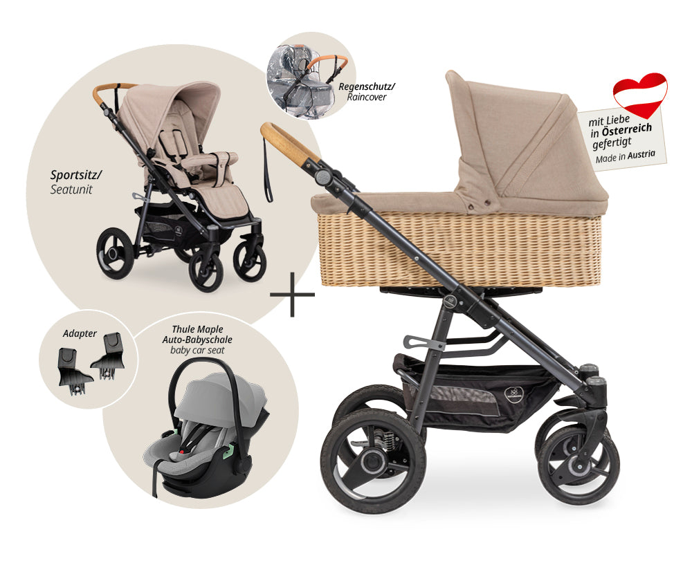 Naturkind Lux Evo mit Handbremse 3in1