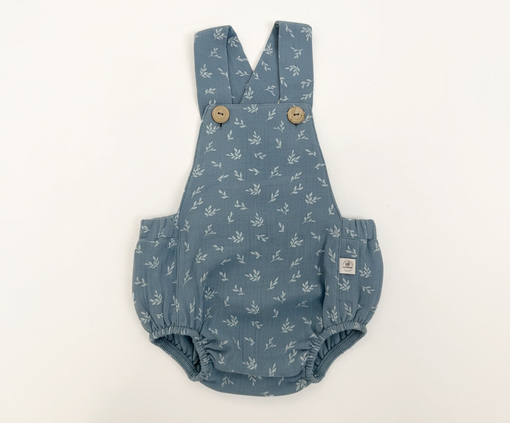 Muslin short dungarees, GOTS