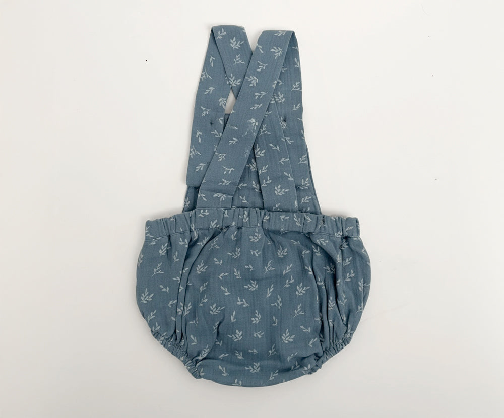 Muslin short dungarees, GOTS
