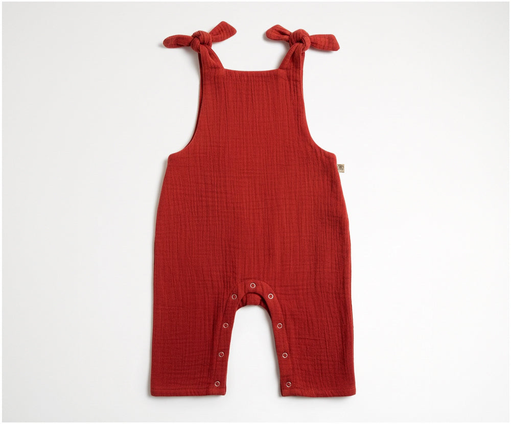 Muslin dungarees long, GOTS