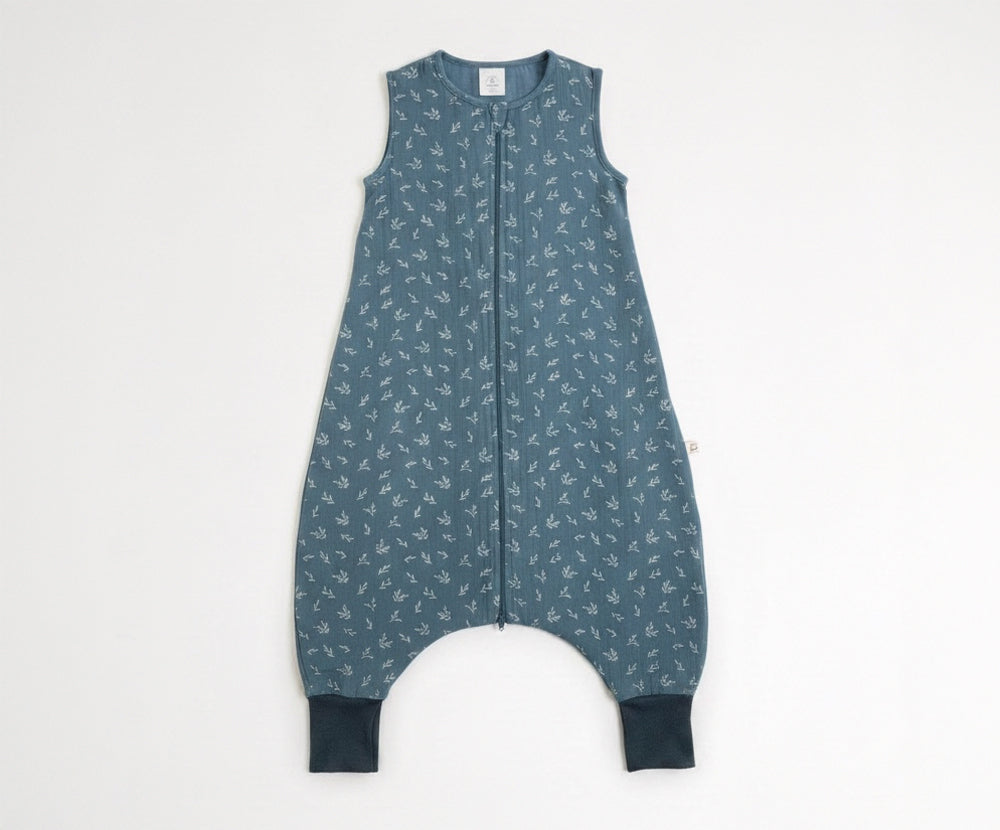 Muslin Summer Sleeping Bag with Leg Openings, GOTS