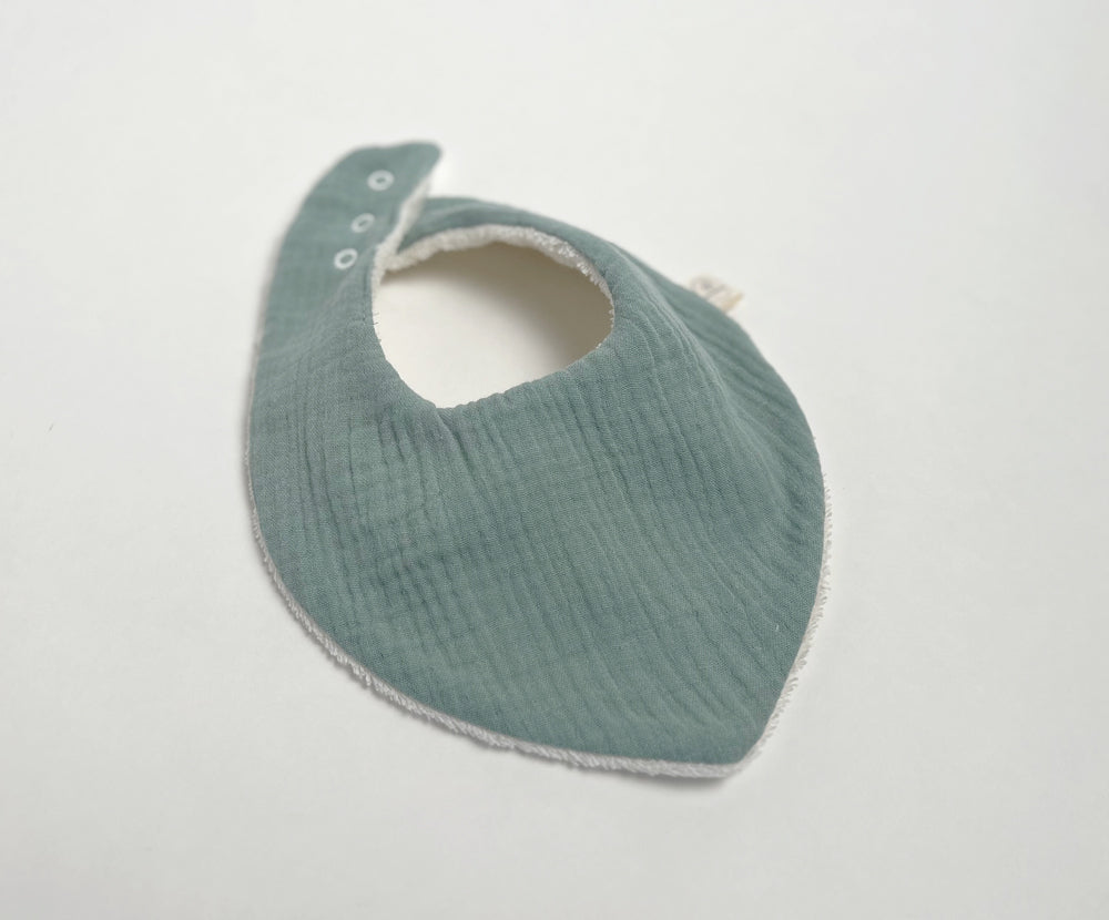 #Bio-Musselin Lätzchen-Set (2) (Farbe)_mint