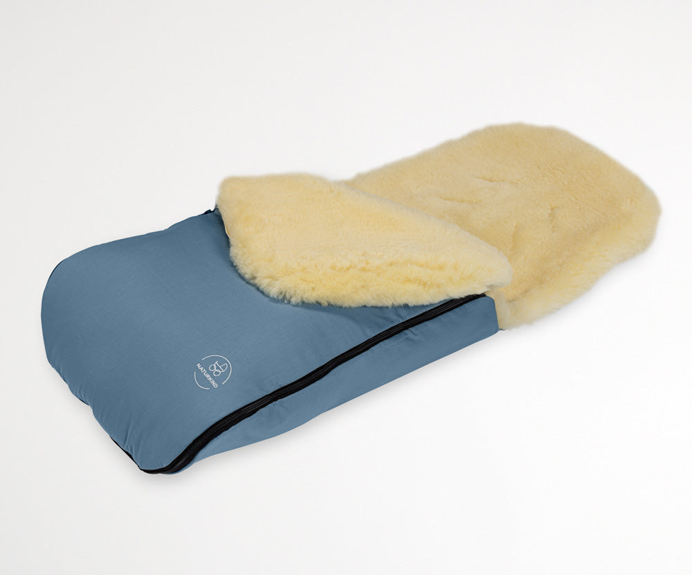 Lambskin footmuff for the baby carriage 100% from Austria