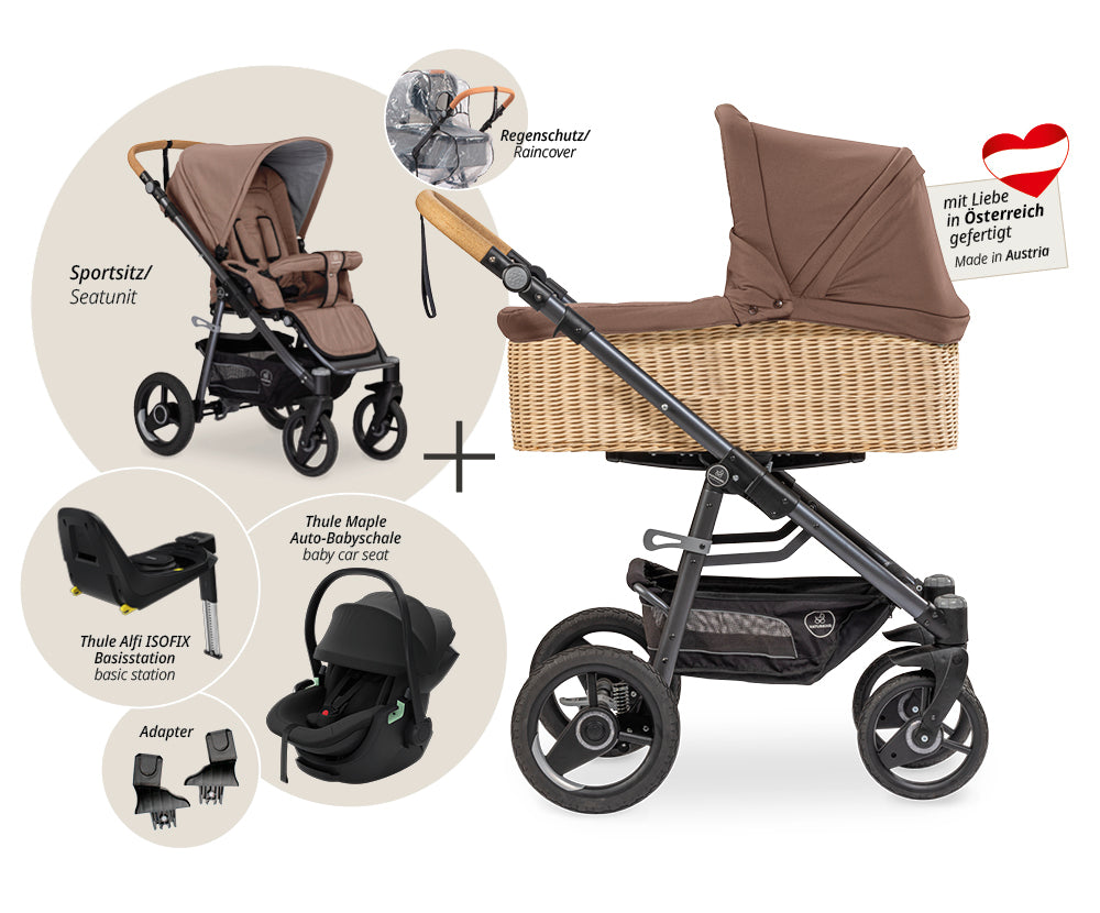 Naturkind Lux Evo mit Handbremse 4in1