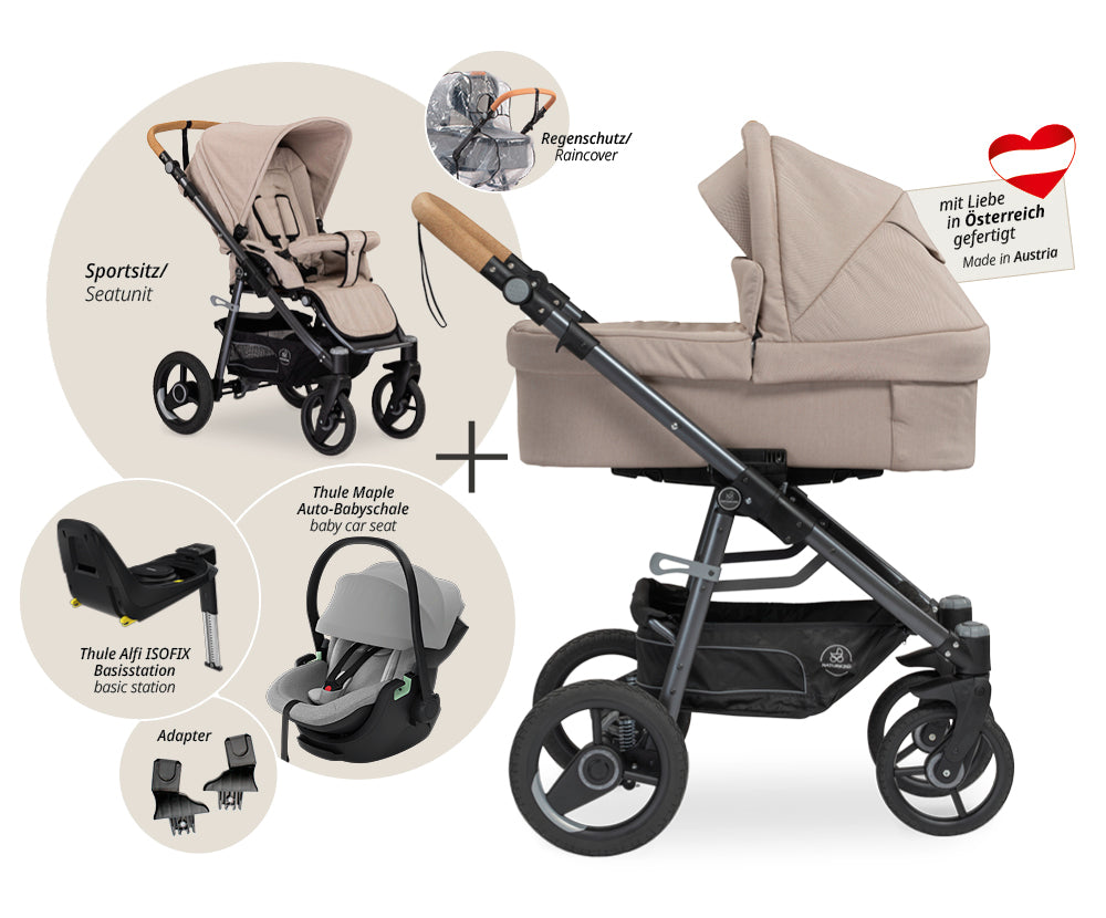 Naturkind Lux Evo mit Handbremse 4in1