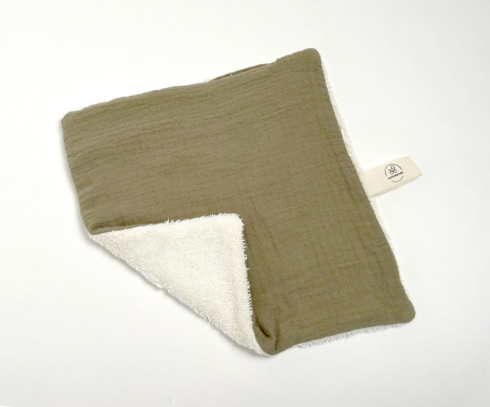 Bio-Musselin Waschlappen 3er Set