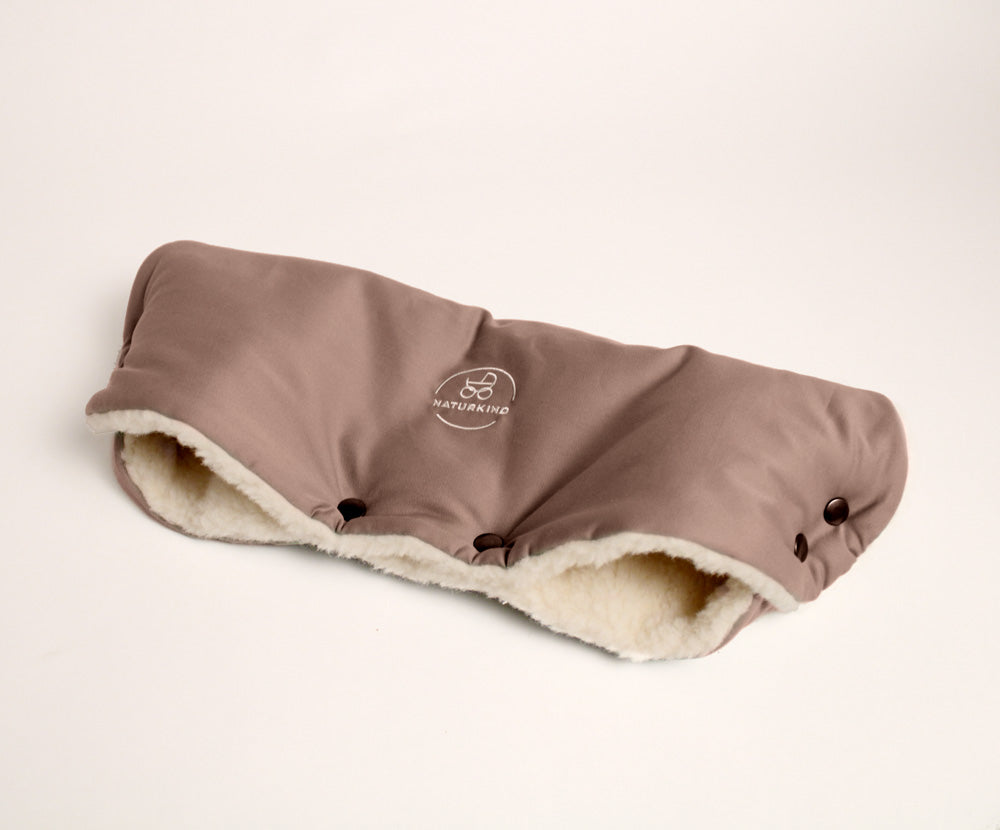 Baby pram wool muff: Warm hands when out for a walk