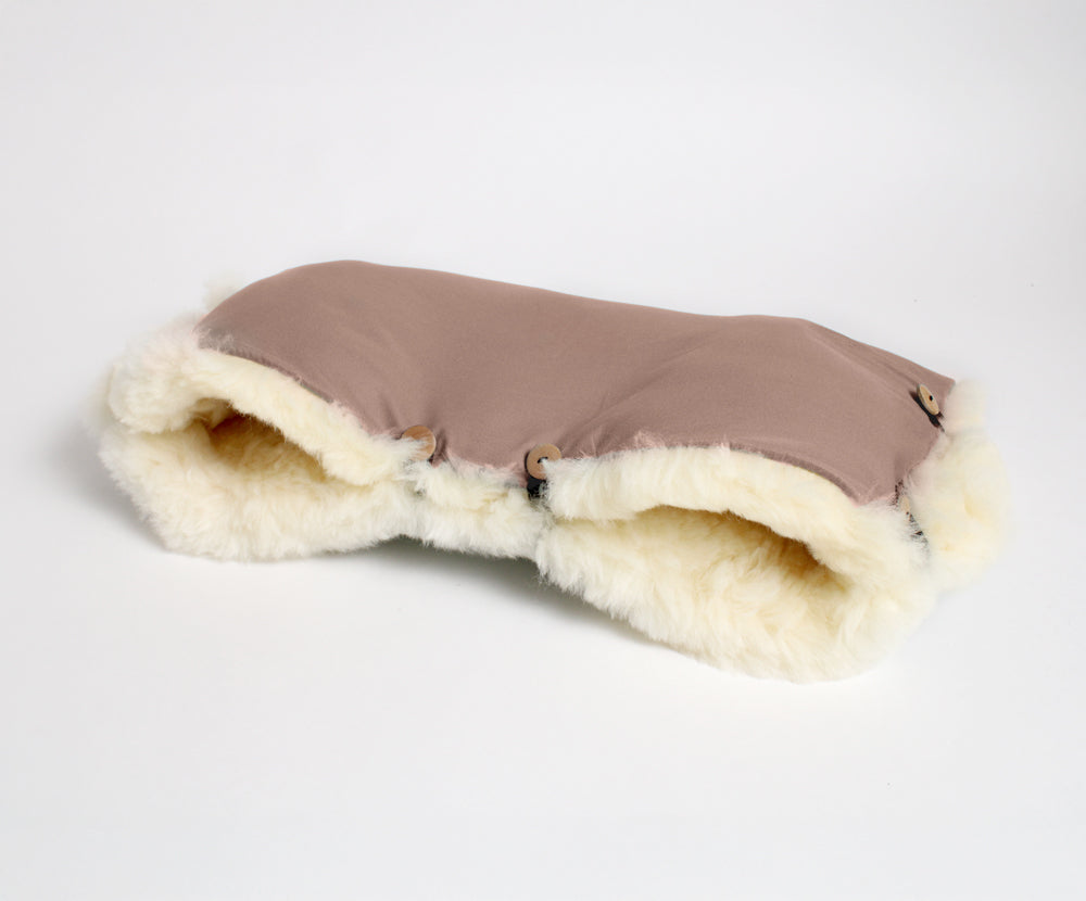 Kinderwagen Handwrmer | Lammfell Muff fr Kinderwagen  Naturkind