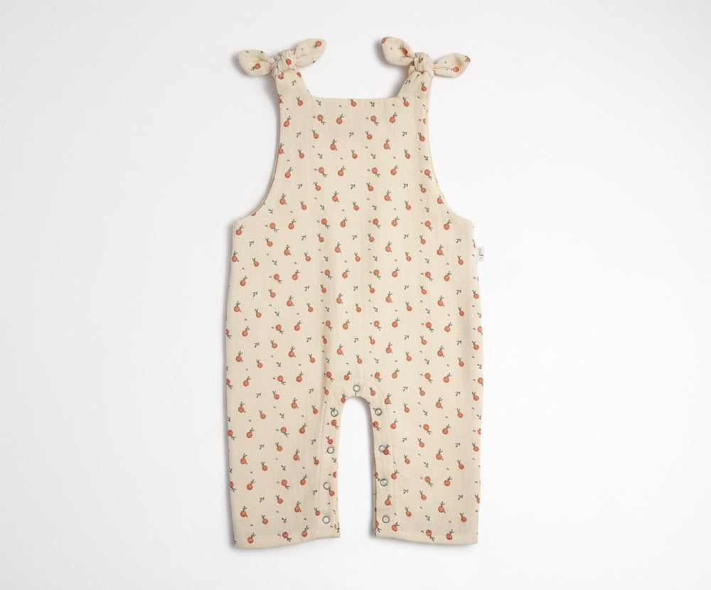 Musselin Latzhose lang, GOTS