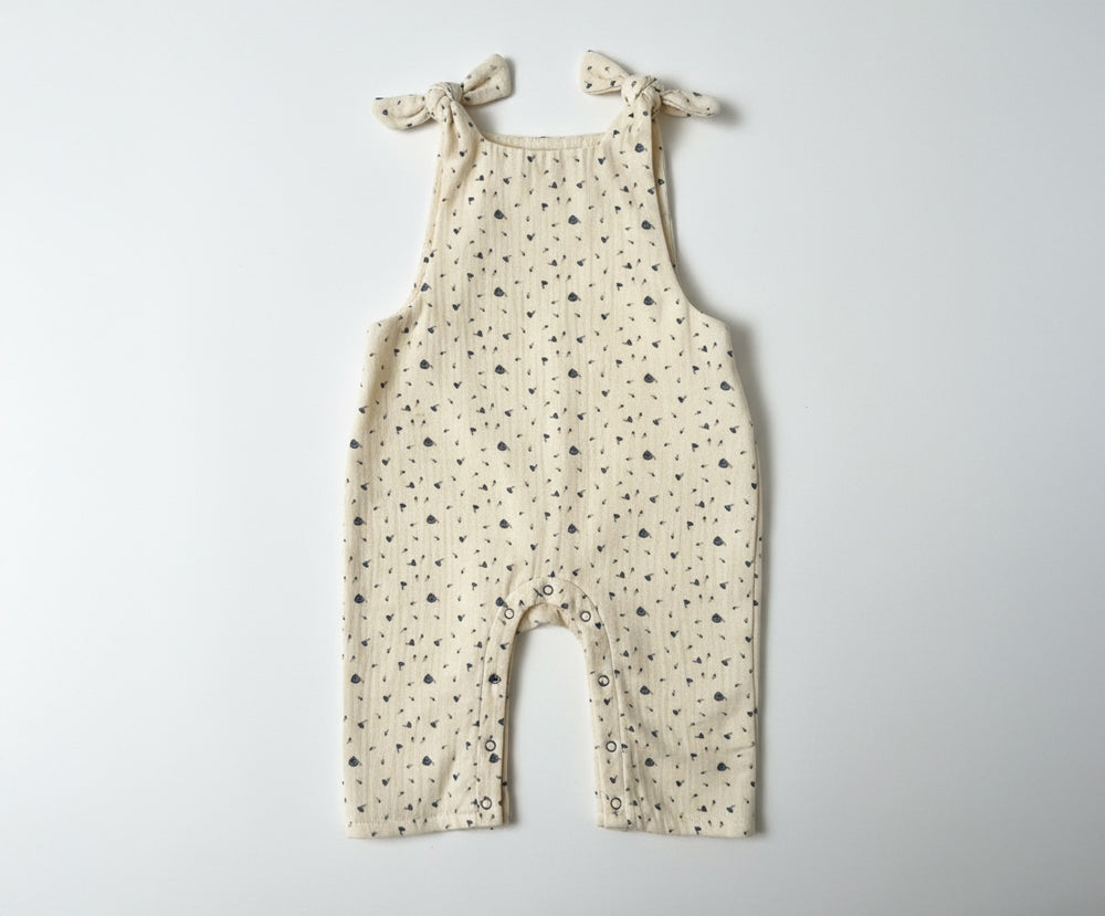 Musselin Latzhose lang, GOTS