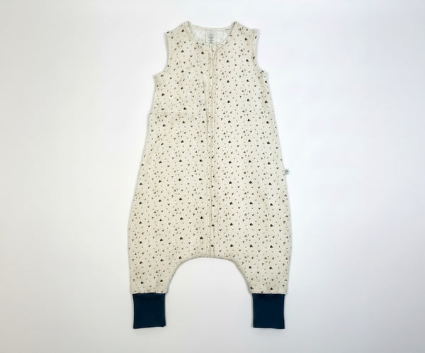 Musselin Sommerschlafsack mit Beinausschnitt, GOTS